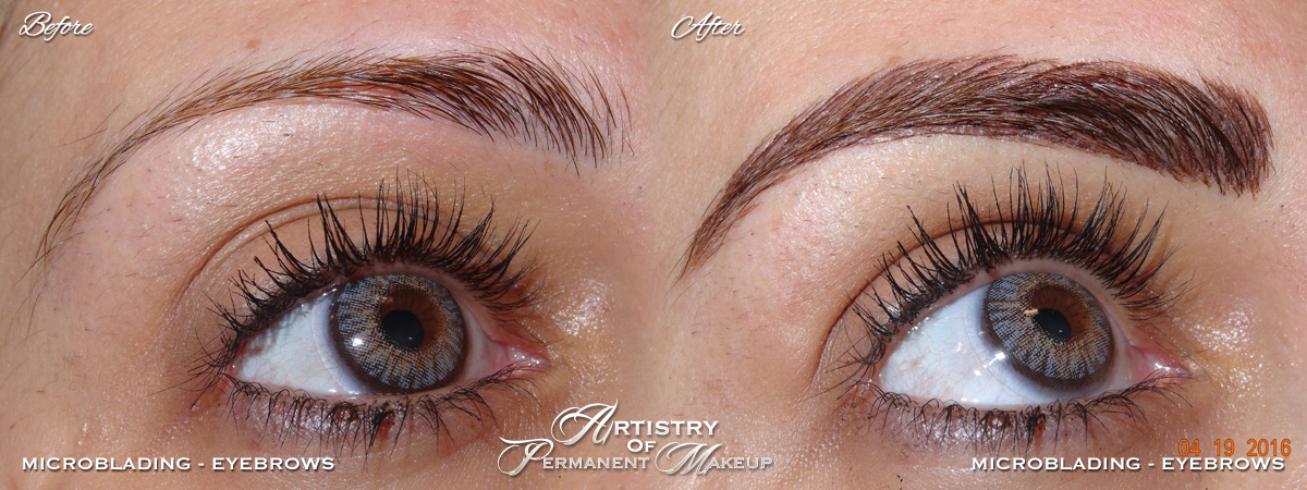 Microblading for women in San Diego County and Orange County by Artistry Of Permanent Makeup